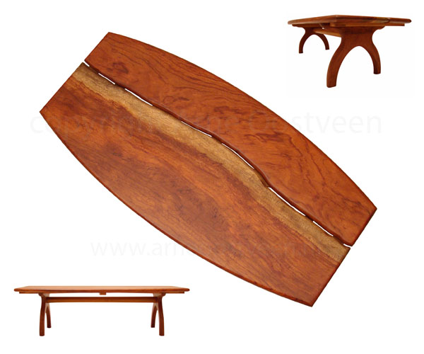 Arne Oostveen meubelontwerper meubelmakerij vergadertafels massief hout bubinga